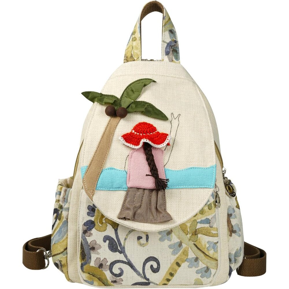 Adjustable Multi-Function Bohemian Backpack - Cra… - image 1